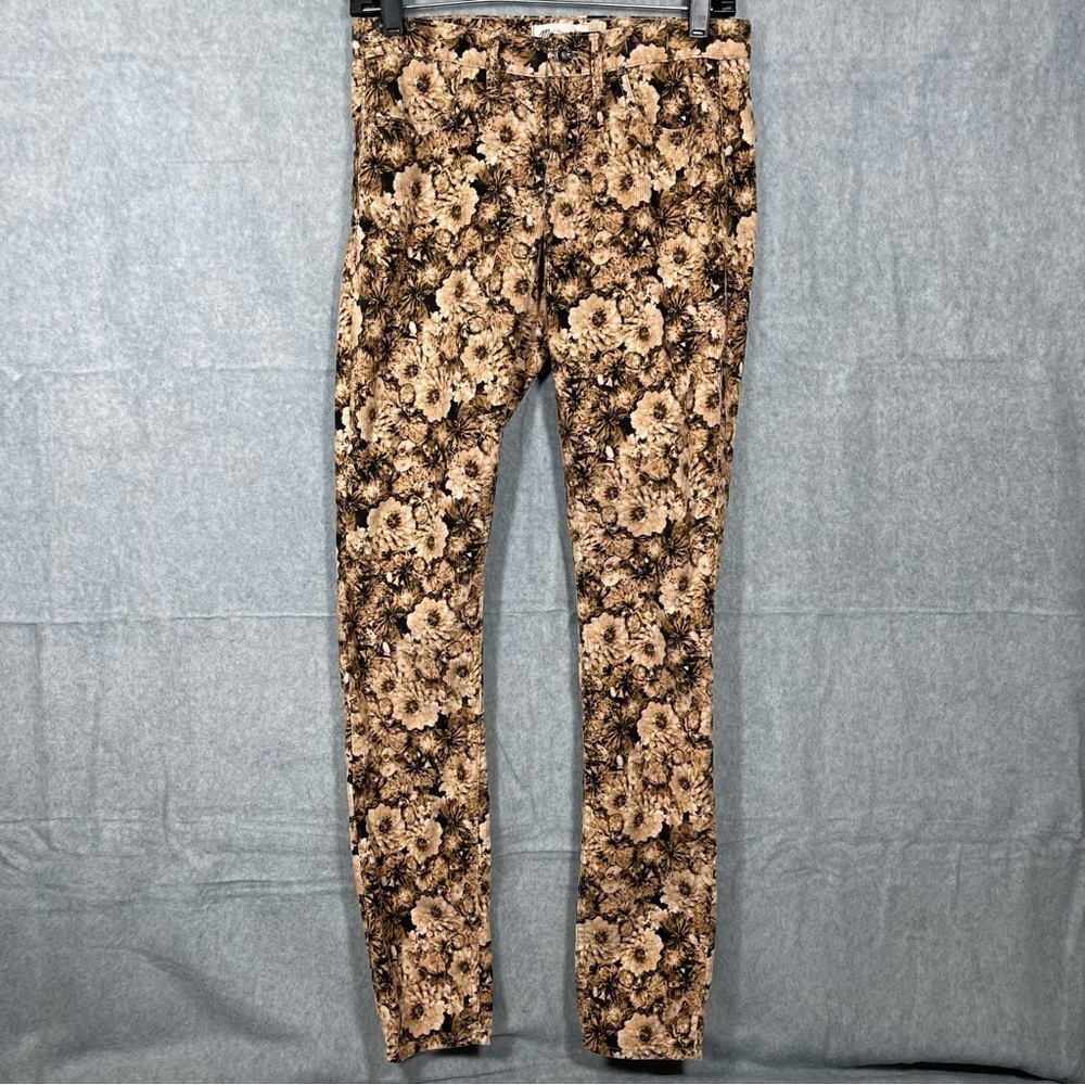 Madewell Women’s 26 Skinny Corduroy 90s Y2K Floral Retro Pants‎